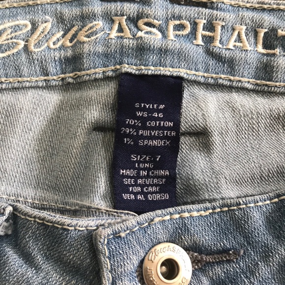 Blue Asphalt size 7 long jeans - Picture 2 of 4